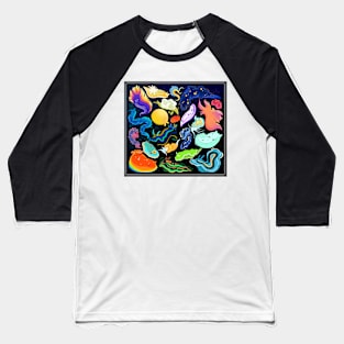 Nudibranch Sea Slugs Baseball T-Shirt